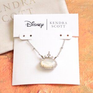 New Kendra Scott Ivory Mother-of-Pearl Elisa Princess 'Visionary' Necklace Silve